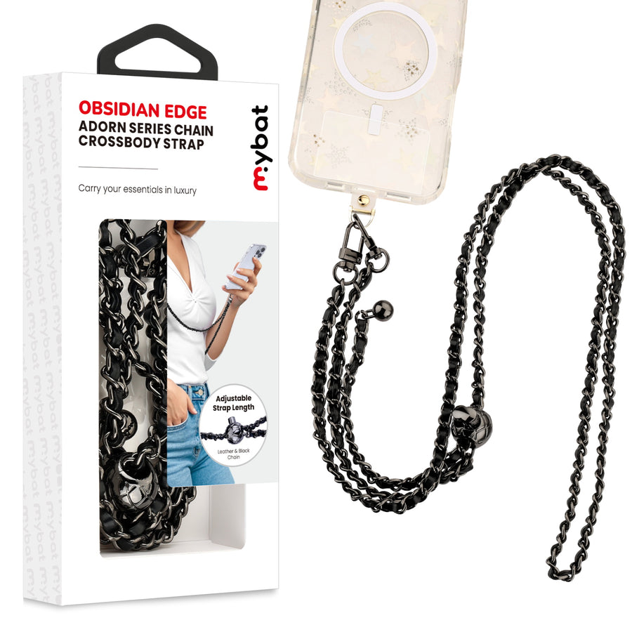 MyBat Obsidian Edge Adorn Series Chain Crossbody Phone Strap - Black - MUNPCH032-1.jpg