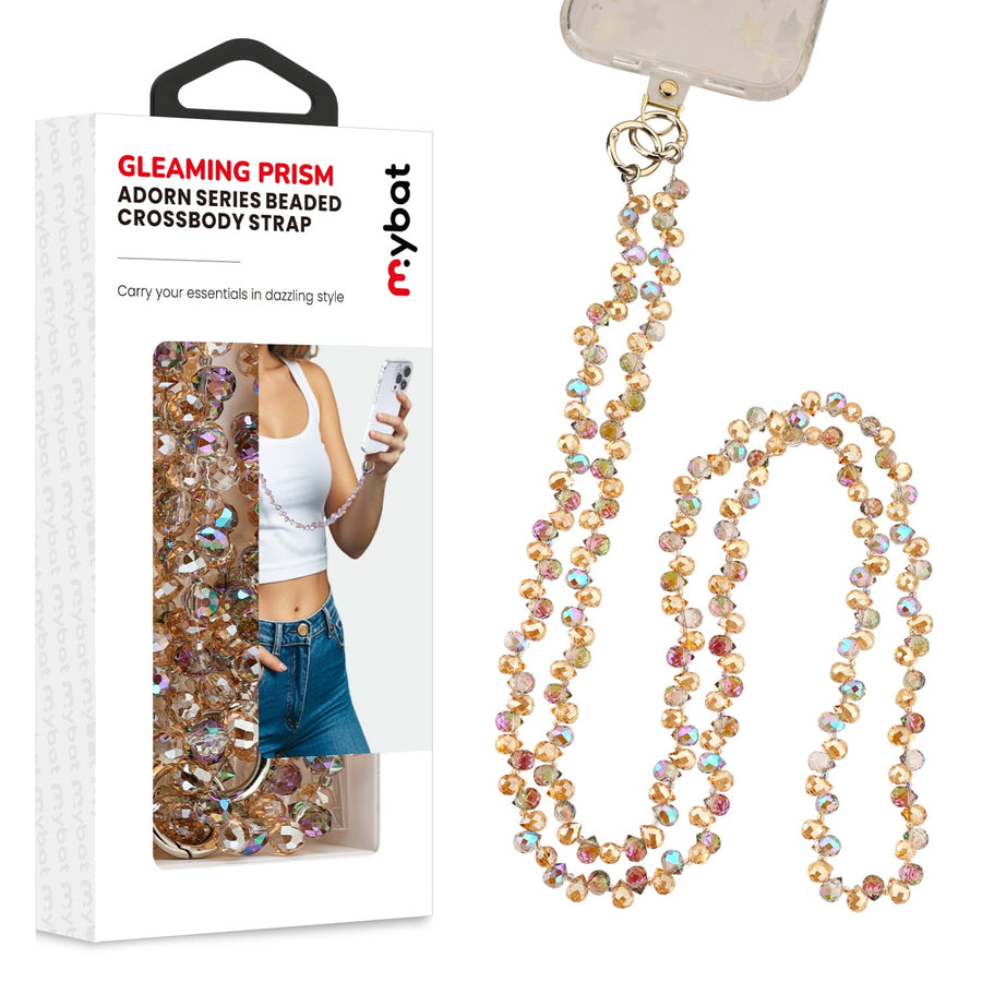 MyBat Gleaming Prism Adorn Series Beaded Crossbody Phone Strap - Multicolor