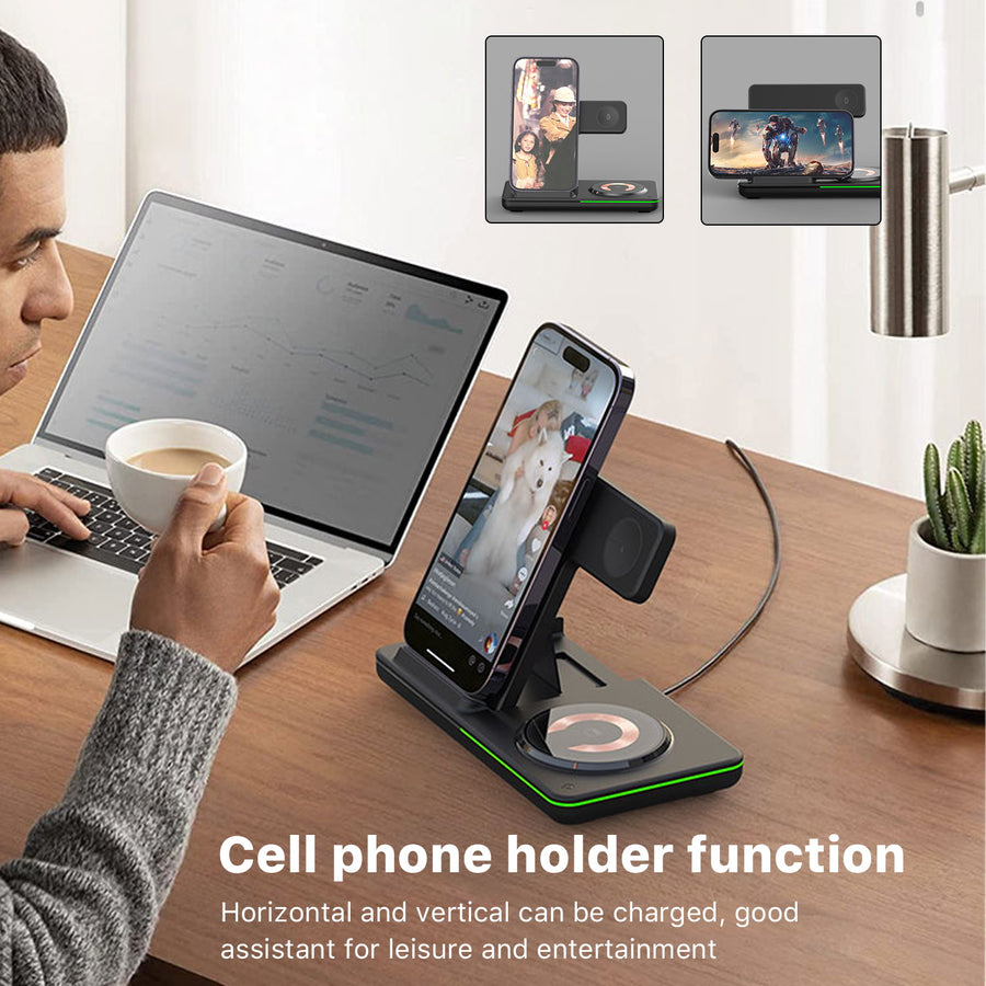 Neutral 3-in-1 Wireless Charging Station - Black - NCGWIRC15PW-5.JPG