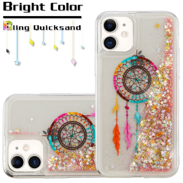 MyBat Quicksand Glitter Hybrid Protector Cover for Apple iPhone 11 - Dreamcatcher & Gold Stars - NIP11RHPCGTIM011-5.jpg