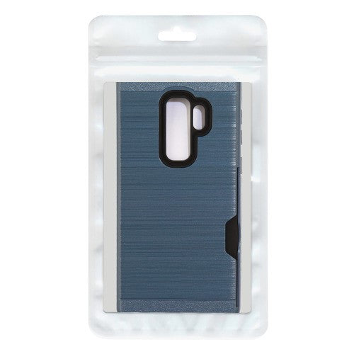 Airium Brushed Hybrid Protector Cover(with Card Wallet) for Samsung Galaxy S9 Plus - Ink Blue / Black - NSAMS9PLUSHPCSAAS688NP-5.jpg
