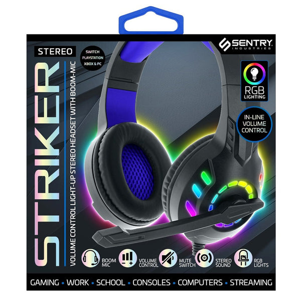 Sentry Light-Up RGB Universal Gaming Headphones - Blue RGB - ONG-GX175BL-2.jpg
