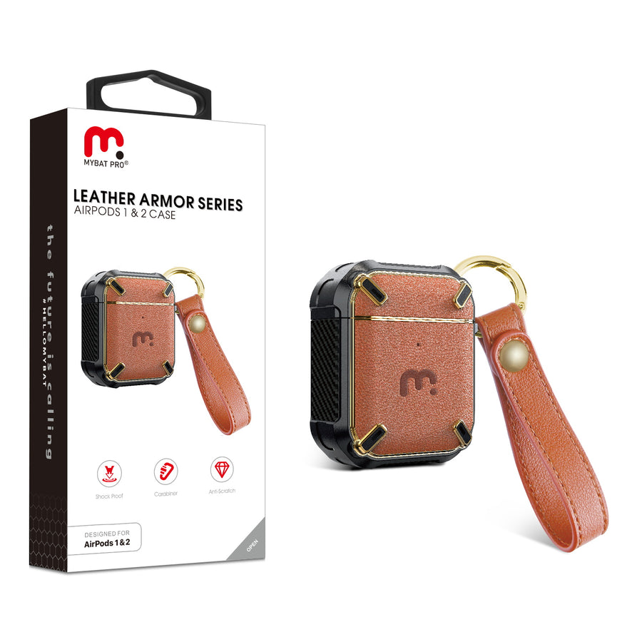 MyBat Pro Leather Armor Series Case for Apple AirPods Gen 1 and Gen 2 - Brown - RAIRPCSFSSS012-1.jpg