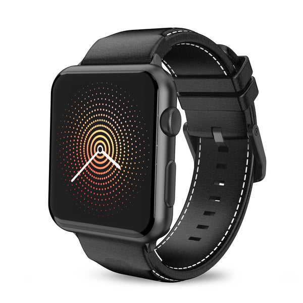 MyBat Pro Leather Watchband for Apple Watch 41mm / 40mm - Black - RAPWH40BAN251-2.jpg