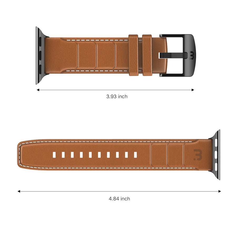 MyBat Pro Leather Watchband for Apple Watch 41mm / 40mm - Brown - RAPWH40BAN252-3.jpg