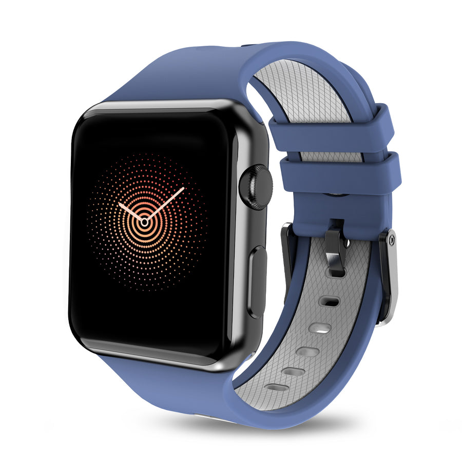 MyBat Pro Silicone Antimicrobial Watchband for Apple Watch 38mm / 40mm - Dark Blue / Grey - RAPWH40BAN262-2.jpg