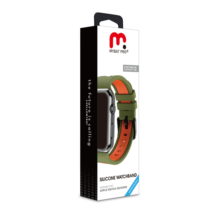 MyBat Pro Silicone Watchband for Apple Watch 41mm / 40mm - Green - RAPWH40BAN264-8.jpg