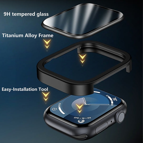 MyBat Pro 3D Full Coverage Tempered Glass Screen Protector with Installation Frame for Apple Watch Series 9 41mm/Watch Series 8 41mm / Watch Series 7 41mm - Black - RAPWH41SC371-2.jpg