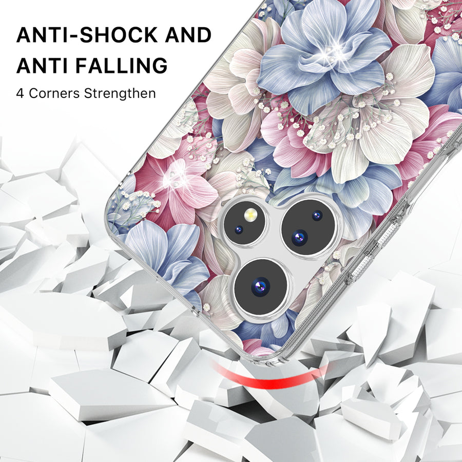 MyBat Pro Mood Series Case (with Diamonds) for Boost Celero 5G Plus (2024) - Floral Gems - RBTCE3PCSFSSD156-3.jpg