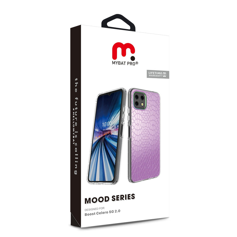 MyBat Pro Mood Series Case for Boost Celero 5G 2.0 - Iridescent Snake