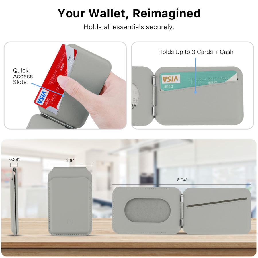 MyBat Pro MagStash Folio MagSafe Wallet - Gray - RCARDPOUCH413-5.jpg