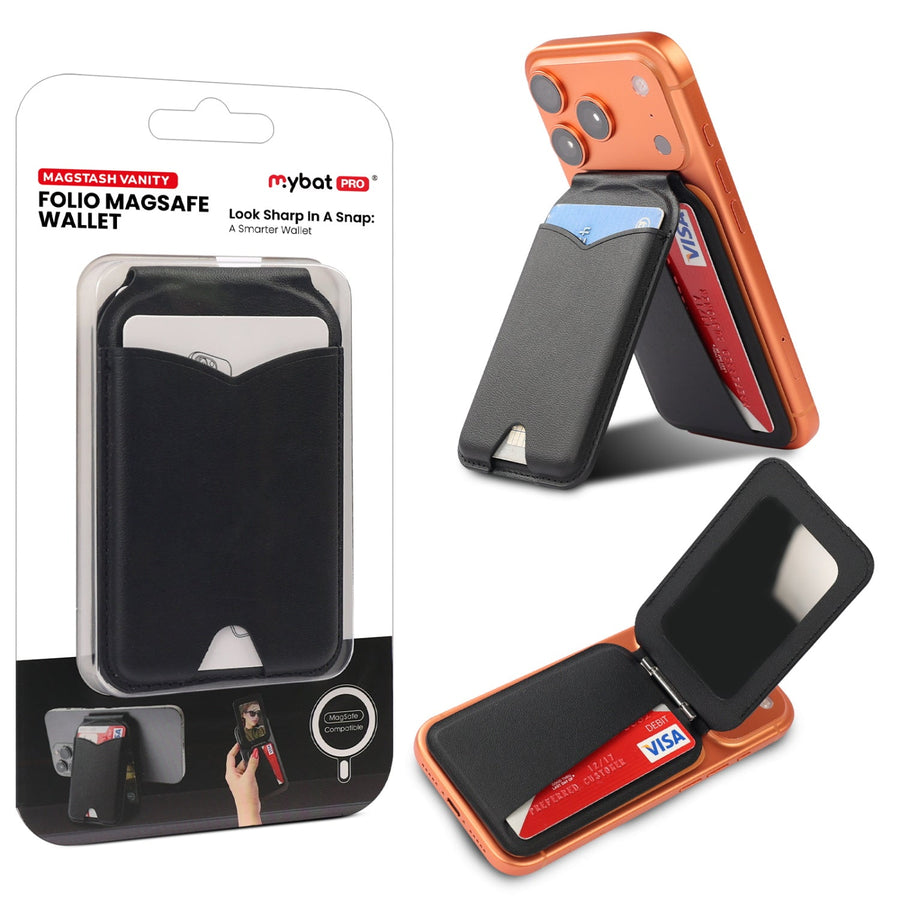 MyBat Pro MagStash Vanity Folio MagSafe Wallet - Black