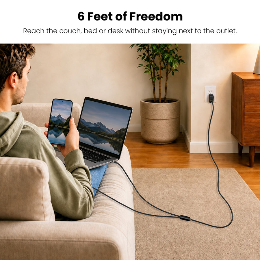 MyBat Pro 100W USB-C to Dual USB-C Braided Charging Cable - 6FT - Black - RCBC2CMO20BK18-100-5.JPG