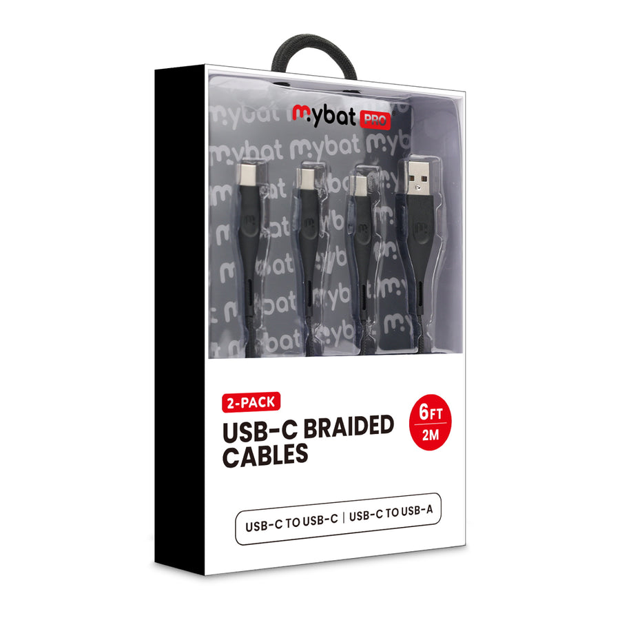 MyBat Pro USB-C Braided Charging Cable Bundle - 2 Pack - Black - RCBCACCMO001-4.jpg