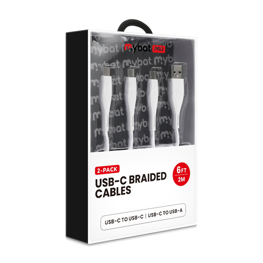 MyBat Pro USB-C Braided Charging Cable Bundle - 2 Pack - White - RCBCACCMO002-4.jpg