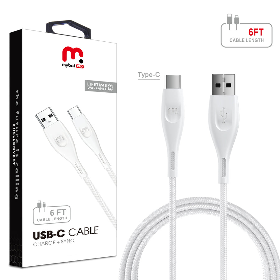 MyBat Pro USB-A to USB-C Cable - 6 FT - White - RCBCAMO002-1.jpg