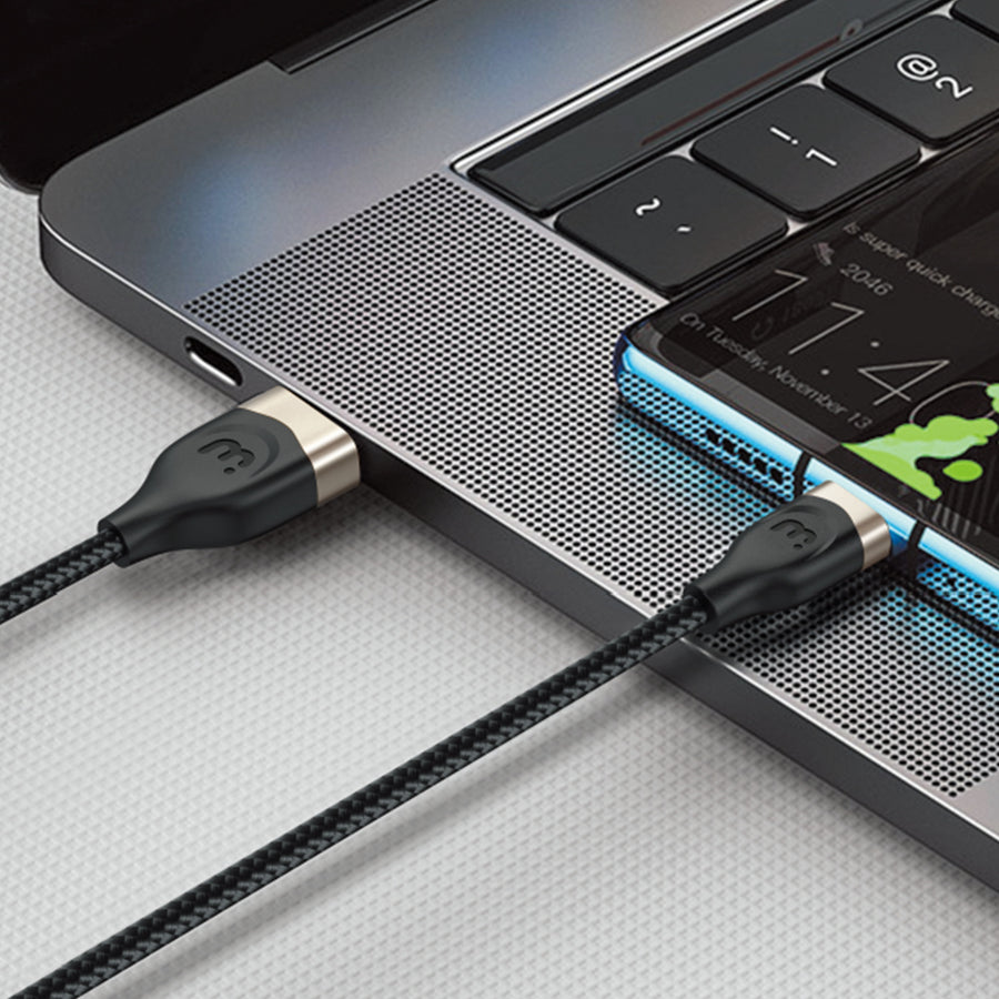 MyBat Pro USB-A to USB-C Braided Cable - 6FT - Black - RCBCAMO06B18-7.jpg