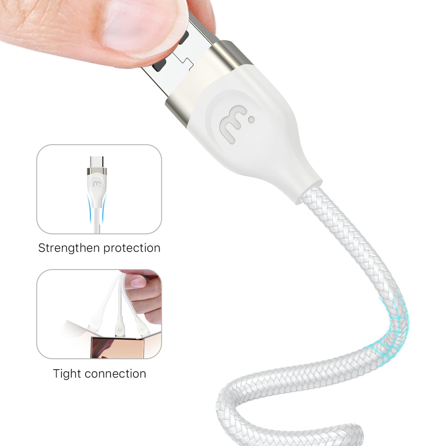 MyBat Pro USB-A to USB-C Braided Cable - 3FT - White - RCBCAMO06W10-4.jpg