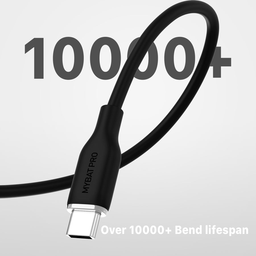 MyBat Pro USB-A to USB-C Liquid Silicone Cable - 3FT - Black - RCBCAMO07B10-5.jpg