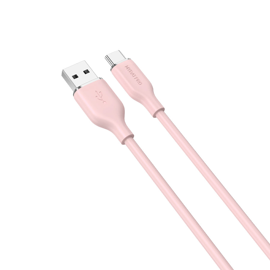 MyBat Pro USB-A to USB-C Liquid Silicone Cable - 3FT - Pink - RCBCAMO07P10-2.jpg