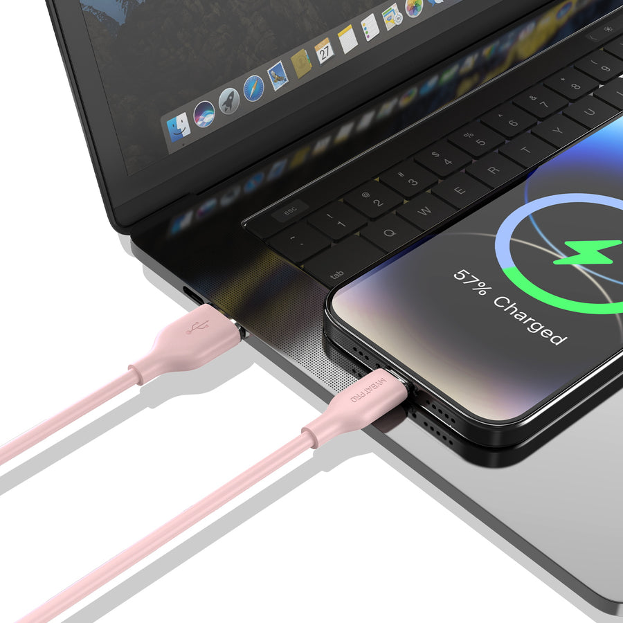 MyBat Pro USB-A to USB-C Liquid Silicone Cable - 3FT - Pink - RCBCAMO07P10-8.jpg