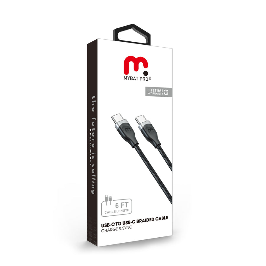 MyBat Pro USB-C to USB-C Braided Cable - 6FT - Black - RCBCCMO06B18-8.jpg