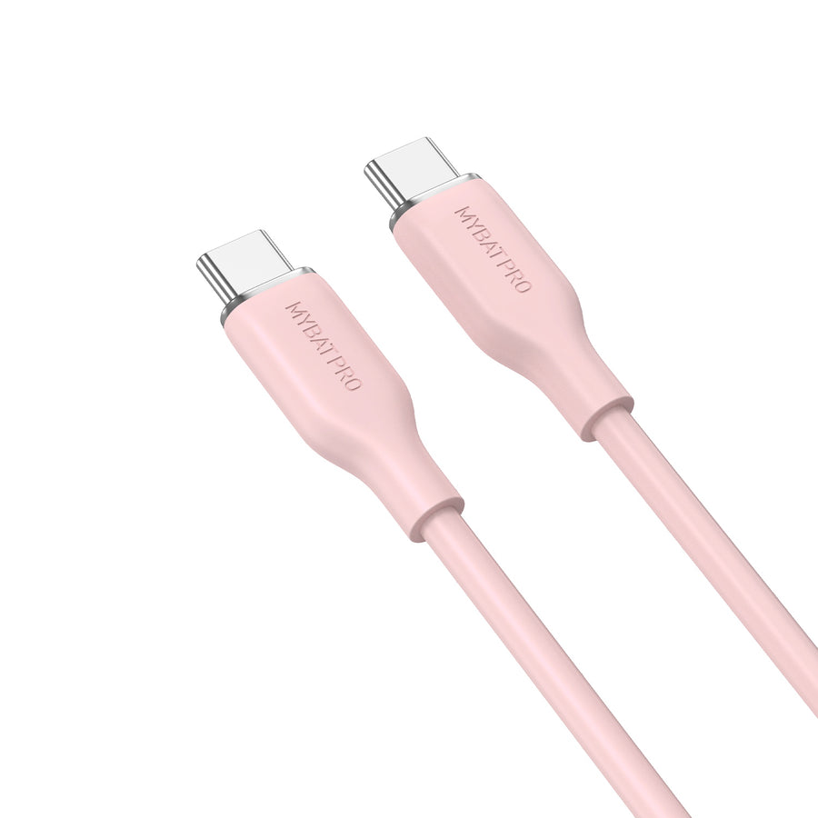 MyBat Pro USB-C to USB-C Liquid Silicone Cable - 3FT - Pink - RCBCCMO07P10-2.jpg