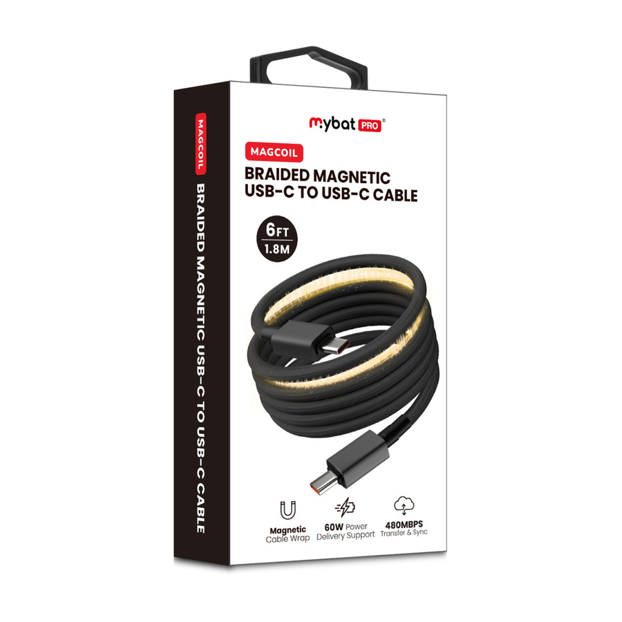 MyBat Pro MagCoil USB-C to USB-C Braided Magnetic Cable - 6FT - Black - RCBCCMO16BK18-9.jpg