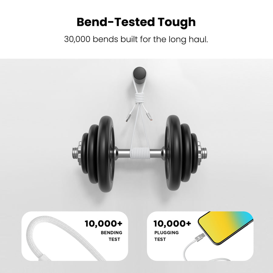 MyBat Pro MagCoil USB-C to USB-C Braided Magnetic Cable - 6FT - White - RCBCCMO16PW18-8.jpg