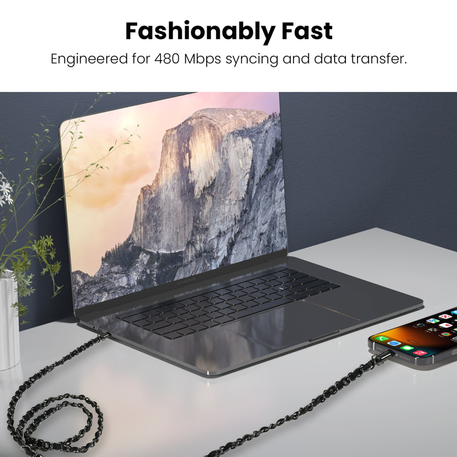 MyBat Pro Atelier Series 4.2FT Crossbody Strap + USB-C Charging Cable - Black / Black - RCBCCMO18BKBK-8.jpg