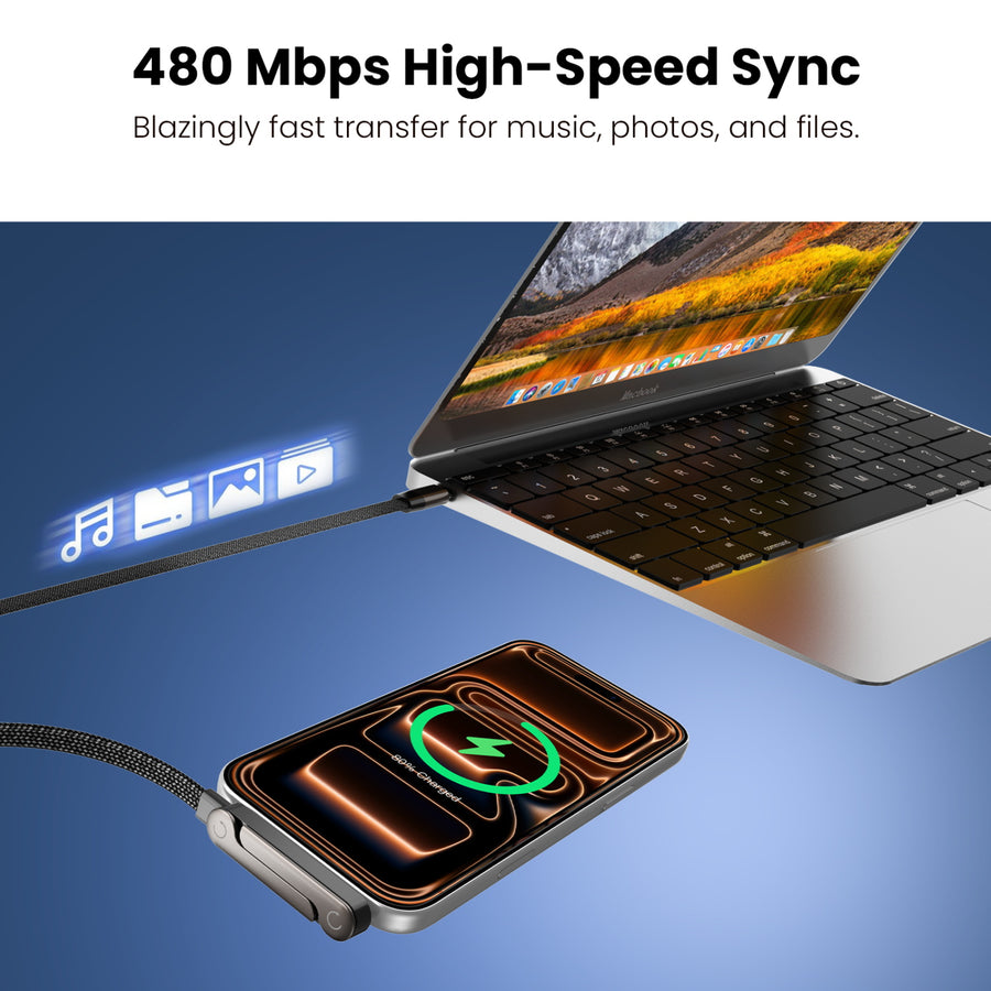 MyBat Pro 240W Easel Flat USB-C Charging Cable with Foldable Kickstand - 5FT - Black - RCBCCMO19BK-6.jpg