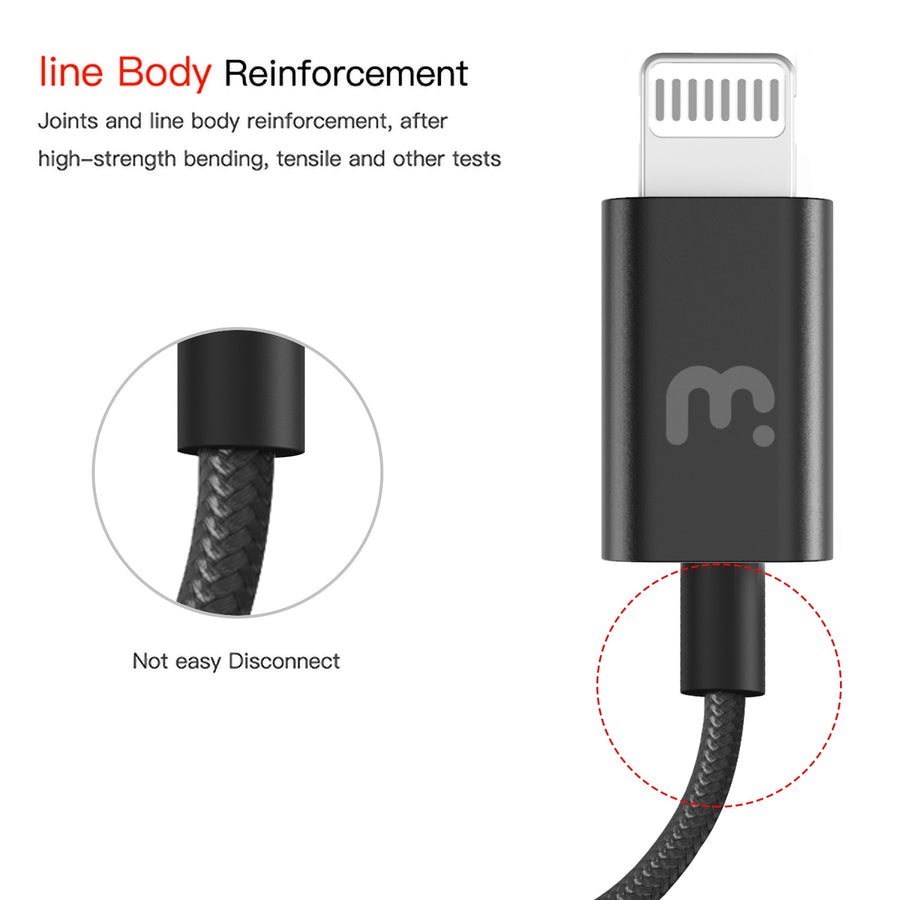 MyBat Pro MFi USB-A to Lightning Sync Cable - 6.5 FT - Black - RCBFLAMO36B20-4.jpg