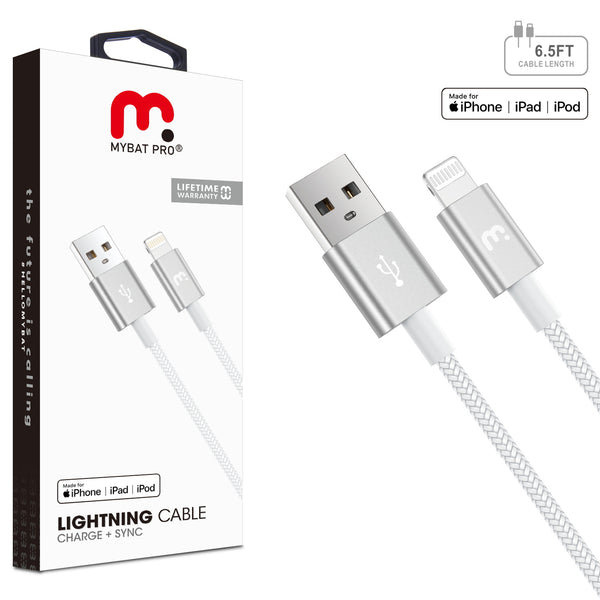 MyBat Pro MFi USB-A to Lightning Sync Cable - 6.5 FT - White - RCBFLAMO36W20-1.jpg