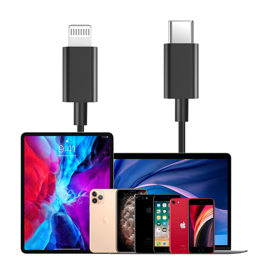 MyBat Pro MFi USB-C to Lightning Sync Cable - 6.5 FT - Black - RCBFLCMO37B20-5.jpg