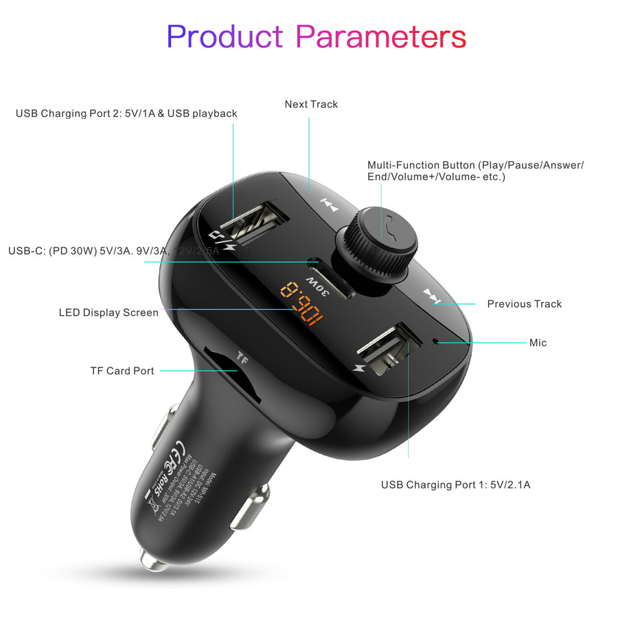MyBat Pro S-15 FM Transmitter + Car Charger - Black - RCGCARC02B-8.jpg