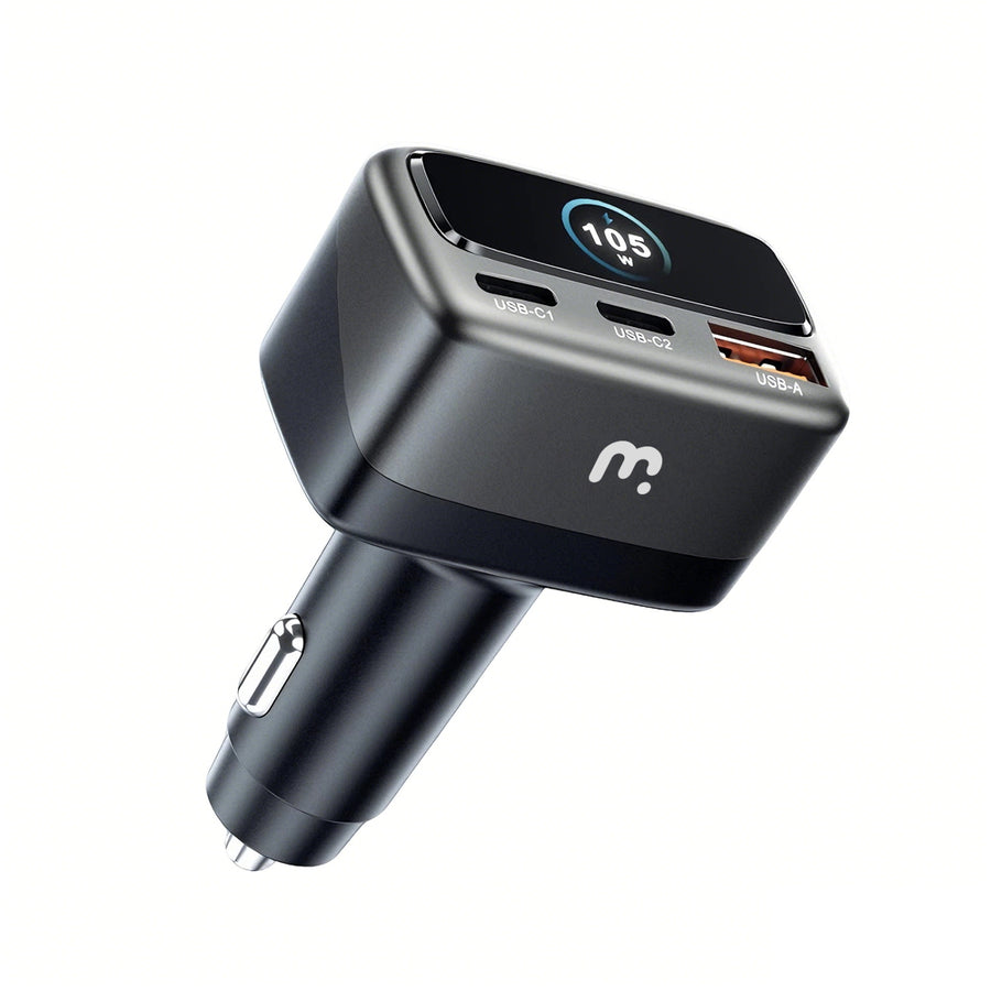 MyBat Pro 105W 3-Port Fast Car Charger with Digital Display - Black - RCGCARC16BK-2.jpg