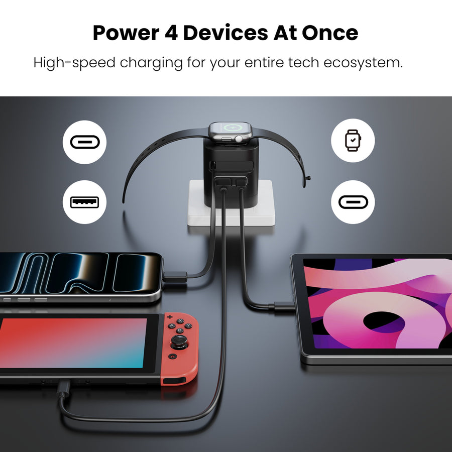 MyBat Pro 65W Dual-Port GaN Wall Charger + Built-In Smartwatch Charging & Retractable USB-C Cable - Black - RCGTRAC41BK-5.jpg