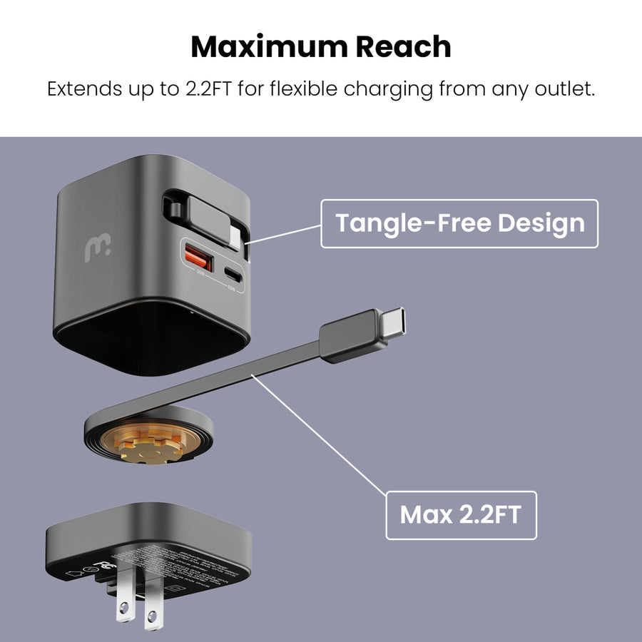 MyBat Pro 65W Dual-Port GaN Wall Charger + Built-In Smartwatch Charging & Retractable USB-C Cable - Black - RCGTRAC41BK-8.jpg