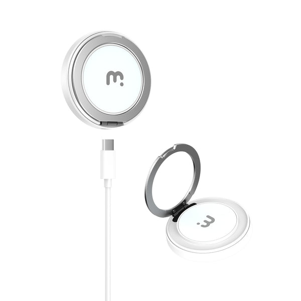 MyBat Pro DockIt 360° MagSafe Wireless Charger + Ring Grip Stand - White - RCGWIRC20PW-2.jpg