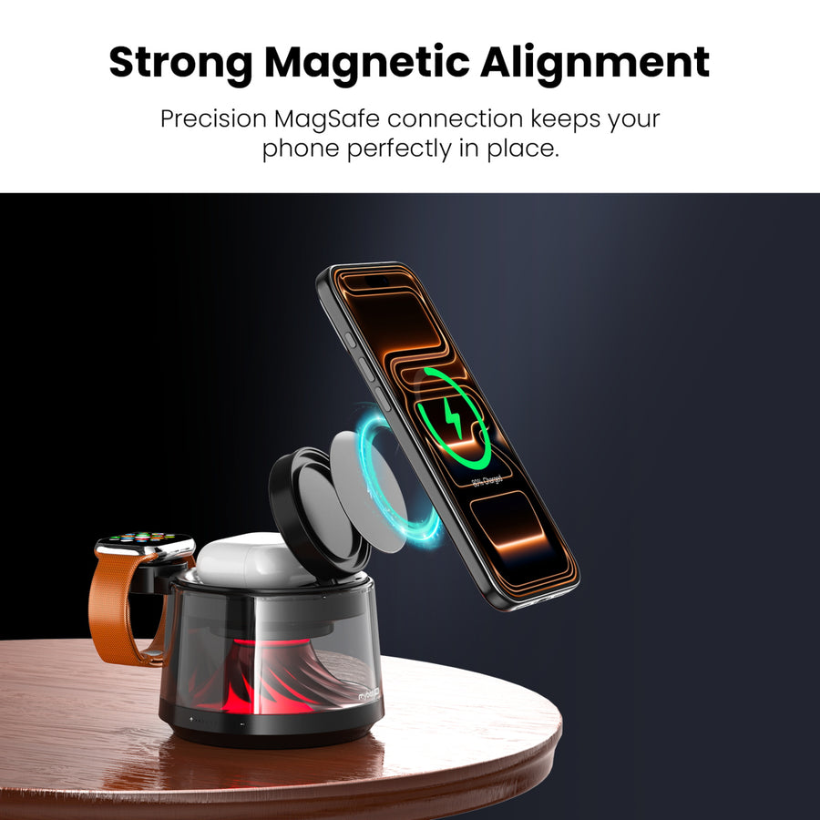 MyBat Pro Omnia 5-in-1 MagSafe Wireless Charging Dock and Speaker w/ Lights - Black - RCGWIRC24BK-8.jpg