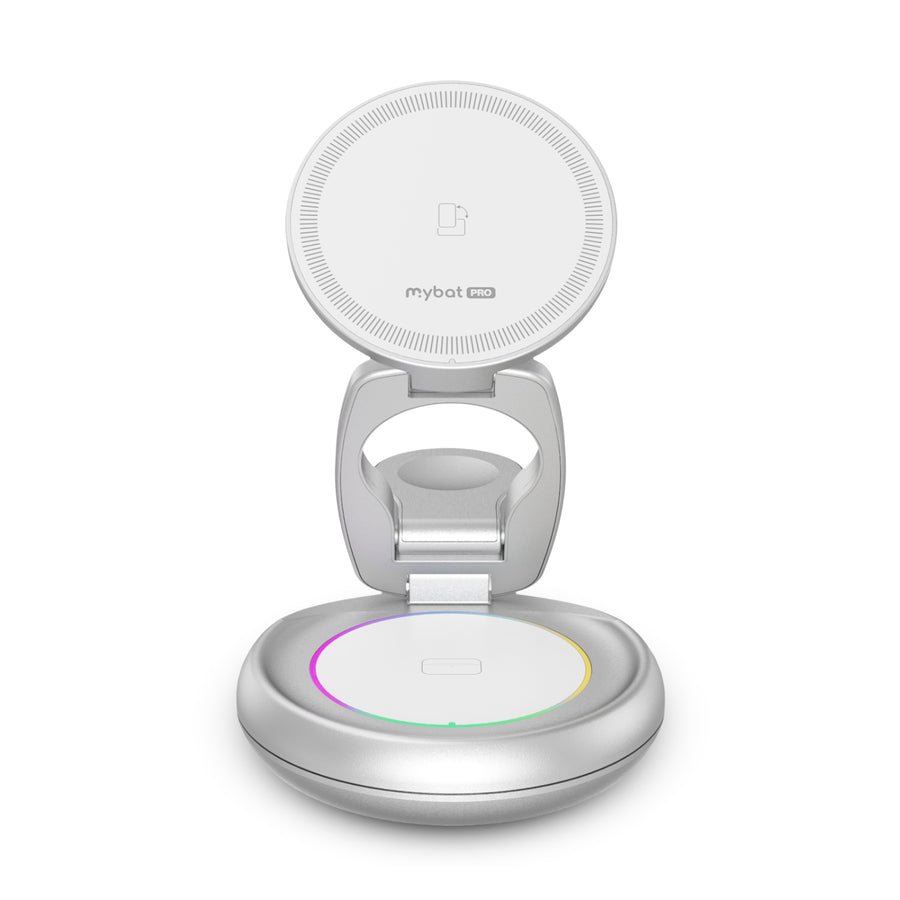 MyBat Pro 3-in-1 FoldMate Stack Wireless Charging Dock - Silver - RCGWIRC27SL-3.jpg