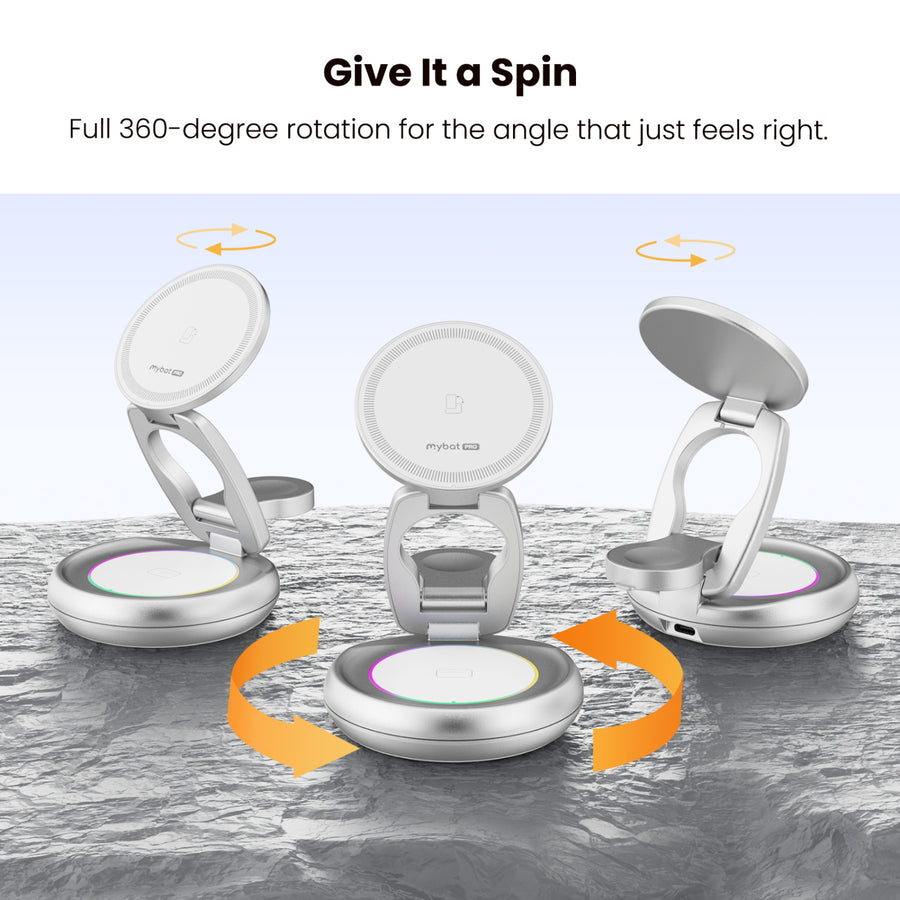 MyBat Pro 3-in-1 FoldMate Stack Wireless Charging Dock - Silver - RCGWIRC27SL-7.jpg