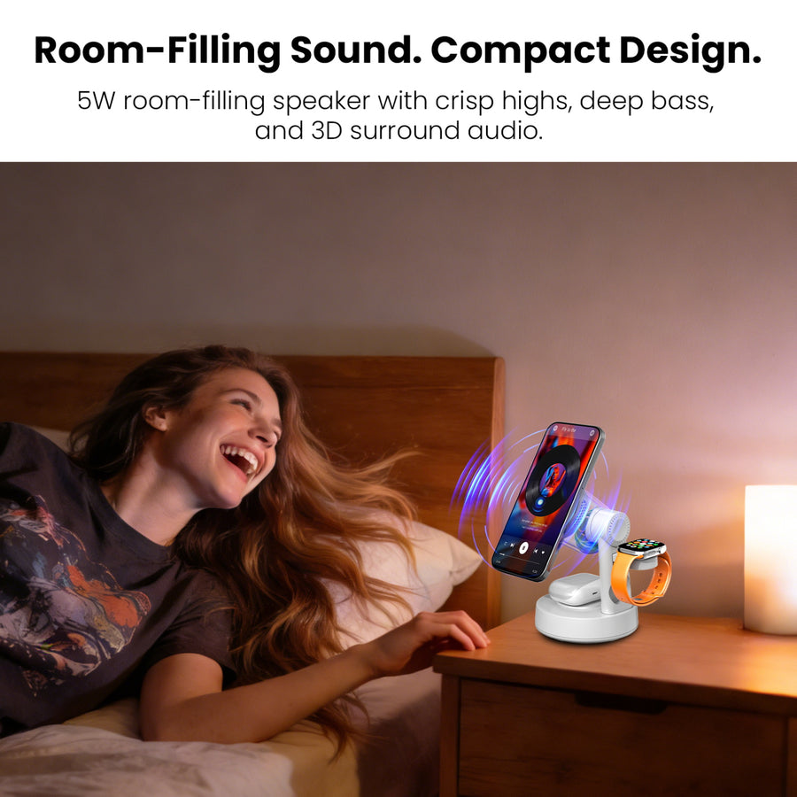MyBat Pro Luna 5-in-1 MagSafe Wireless Charging Dock & Speaker with Lights - White - RCGWIRC28PW-5.jpg