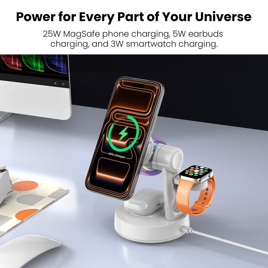 MyBat Pro Luna 5-in-1 MagSafe Wireless Charging Dock & Speaker with Lights - White - RCGWIRC28PW-6.jpg