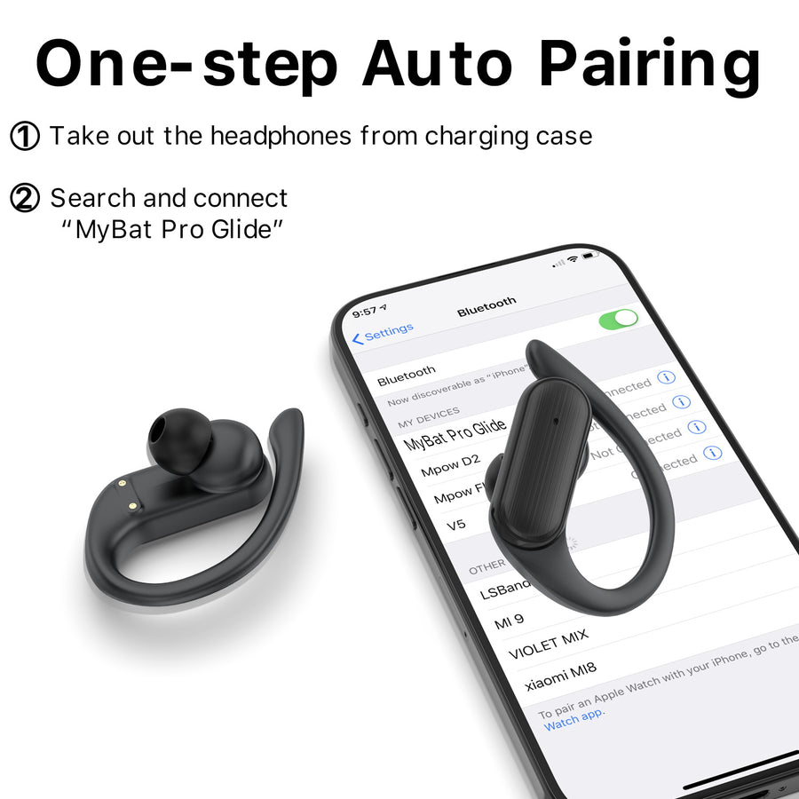 MyBat Pro Glide True Wireless Earhooks Earbuds with Charging Case - Black - RFHSBTST161-7.jpg
