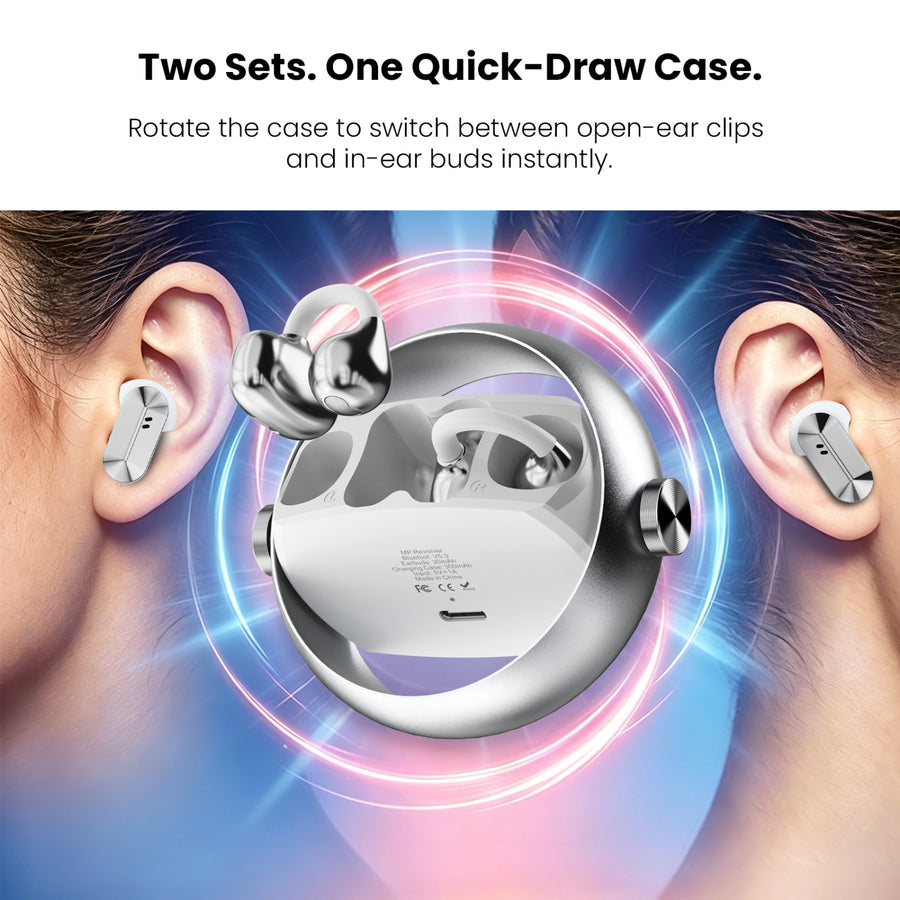 MyBat Pro Revolver 2-in-1 Clip-On & In-Ear Earbuds + Rotating Case - White - RFHSBTST292-3.JPG