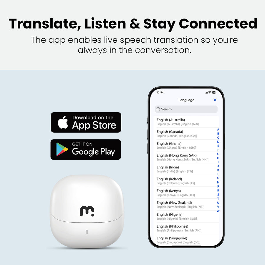 MyBat Pro ChatterBuds + AI Translator Wireless Earbuds - White - RFHSBTST301-11.jpg