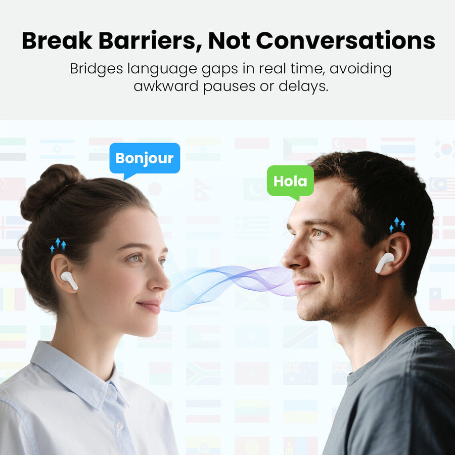 MyBat Pro ChatterBuds + AI Translator Wireless Earbuds - White - RFHSBTST301-7.jpg