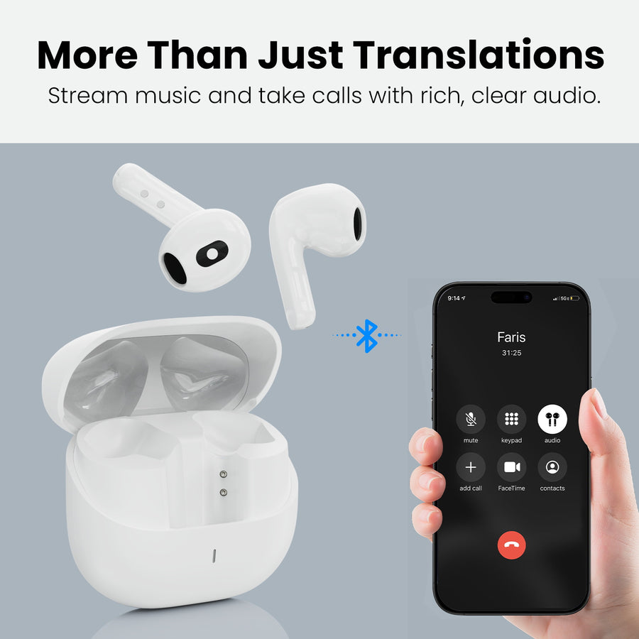 MyBat Pro ChatterBuds + AI Translator Wireless Earbuds - White - RFHSBTST301-8.jpg