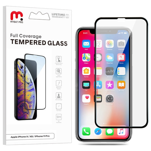 MyBat Pro Full Coverage Tempered Glass Screen Protector for Apple iPhone 11 Pro / iPhone XS / X - Clear - RIP11PSC85A-1.jpg